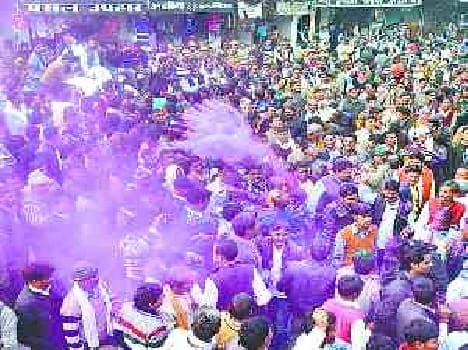 Sp rebel MLA 's son got victory
